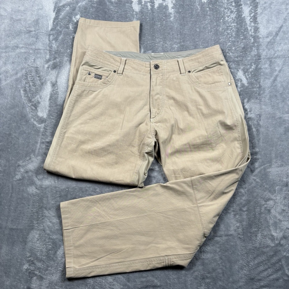 Kuhl Pants Men 36x30 Khaki Radikl Klassik Hiking Vented Performance Stretch